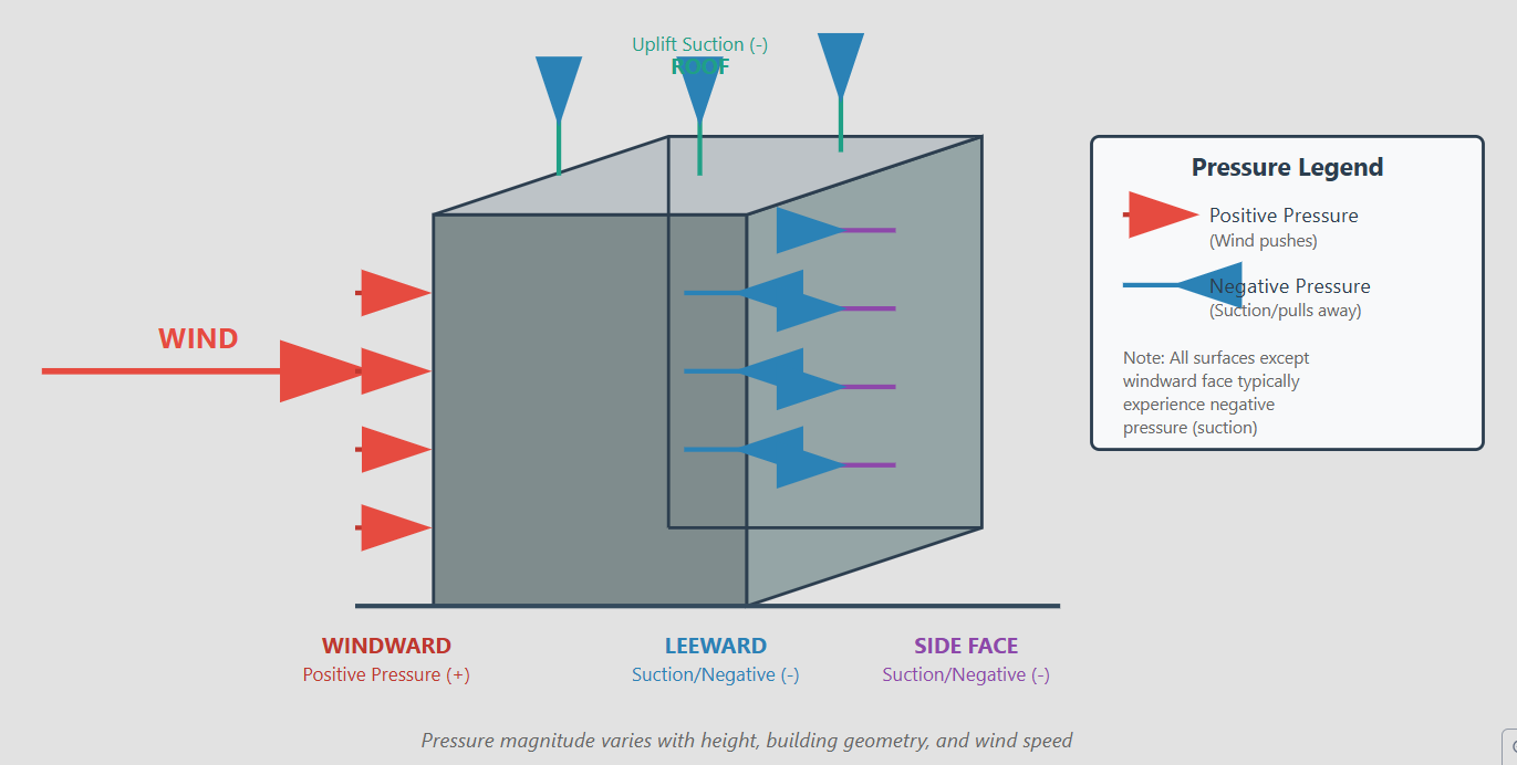 Wind Pressure Distribution on Building